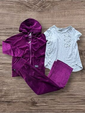 Girls Lot of 3 Calvin Klein Velour Jumsuit Size Small/Medium